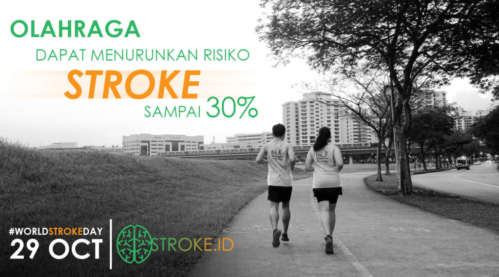 Olahraga menurunkan risiko Stroke 30%